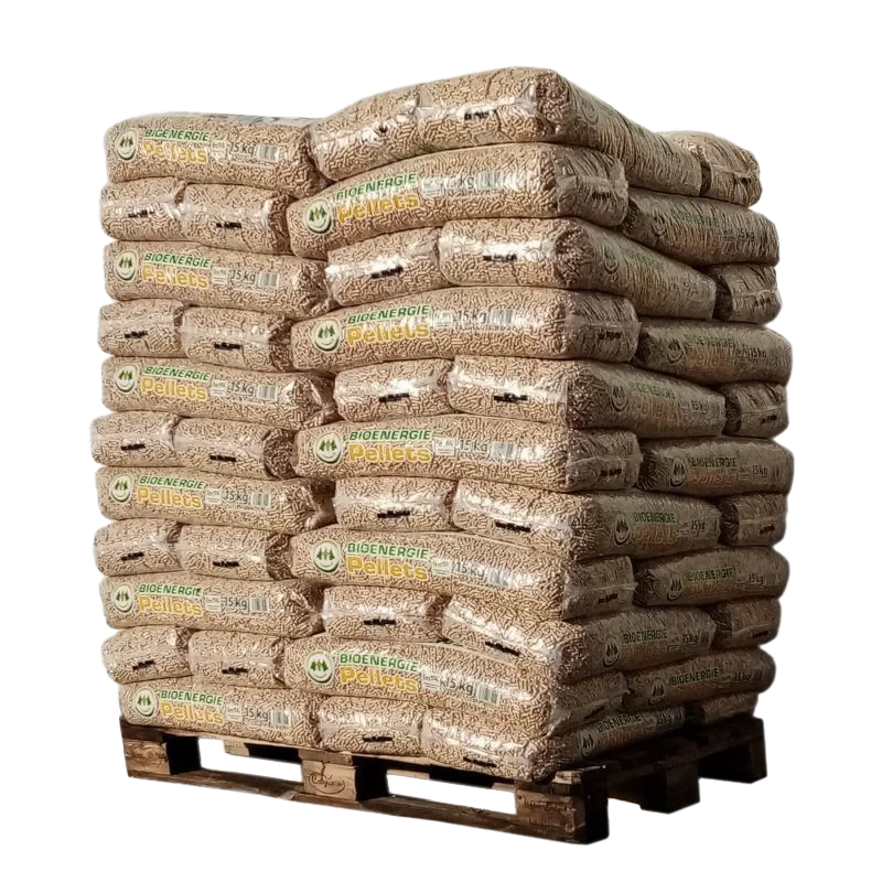 Bioenergetické pelety – Paleta so 66 vrecami (15 kg)