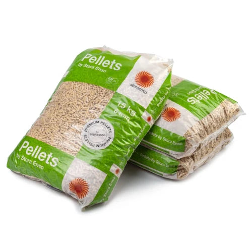 Drevené pelety STORA ENSO A1 6 mm 15 kg / 80 ks x 15 kg / Paleta 1200 kg