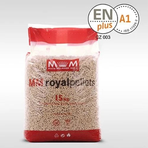Drevené pelety MM Royal Pellets svetlé 1050 kg (70ks x 15kg)
