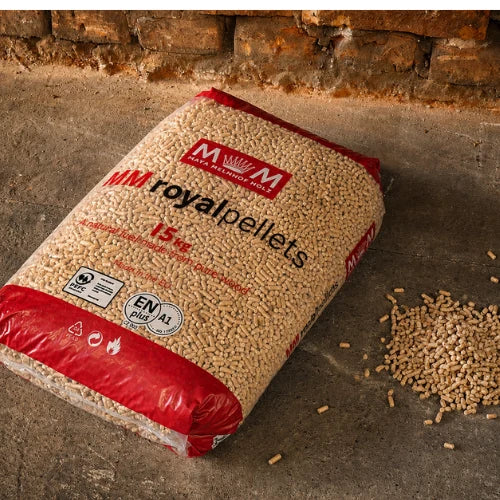 Drevené pelety MM Royal Pellets svetlé 1050 kg (70ks x 15kg)