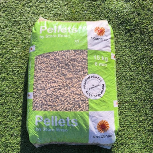 Drevené pelety STORA ENSO A1 6 mm 15 kg / 80 ks x 15 kg / Paleta 1200 kg