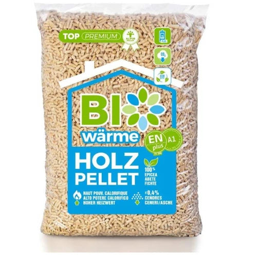 Paleta Bio Wärme – drevené pelety, 66 vriec po 15 kg ( 990 kg )