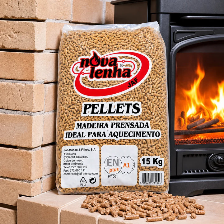 Paleta so 77 vrecami peliet NovaLenha (15 kg)